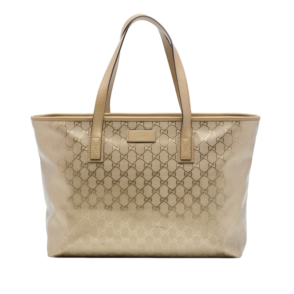 Gucci Medium GG Imprime Tote — Gold