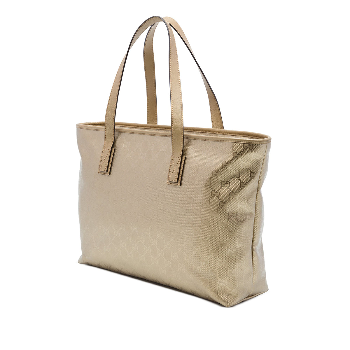 Gucci Medium GG Imprime Tote — Gold