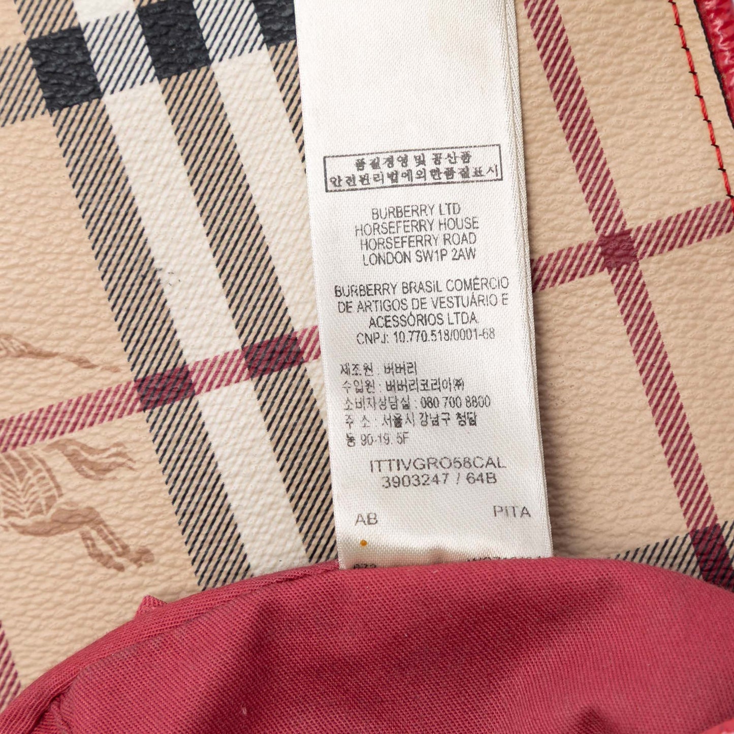 Burberry Patent Leather and Haymarket Check Coated Canvas Maydown Crossbody