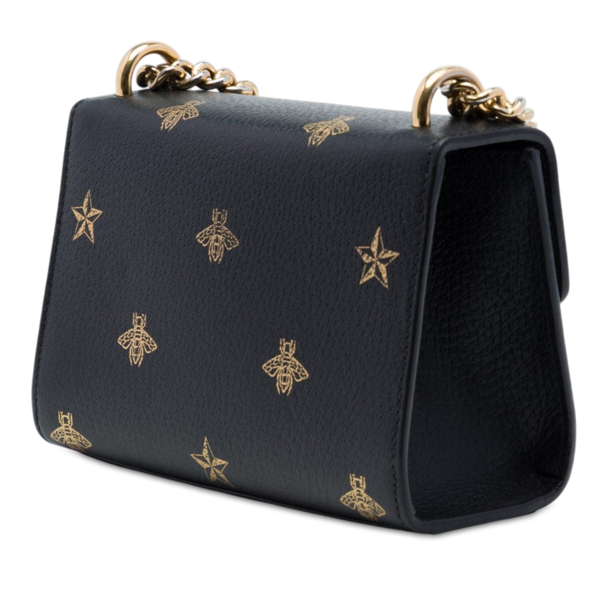 Gucci Small Calfskin Bee Star Padlock Crossbody