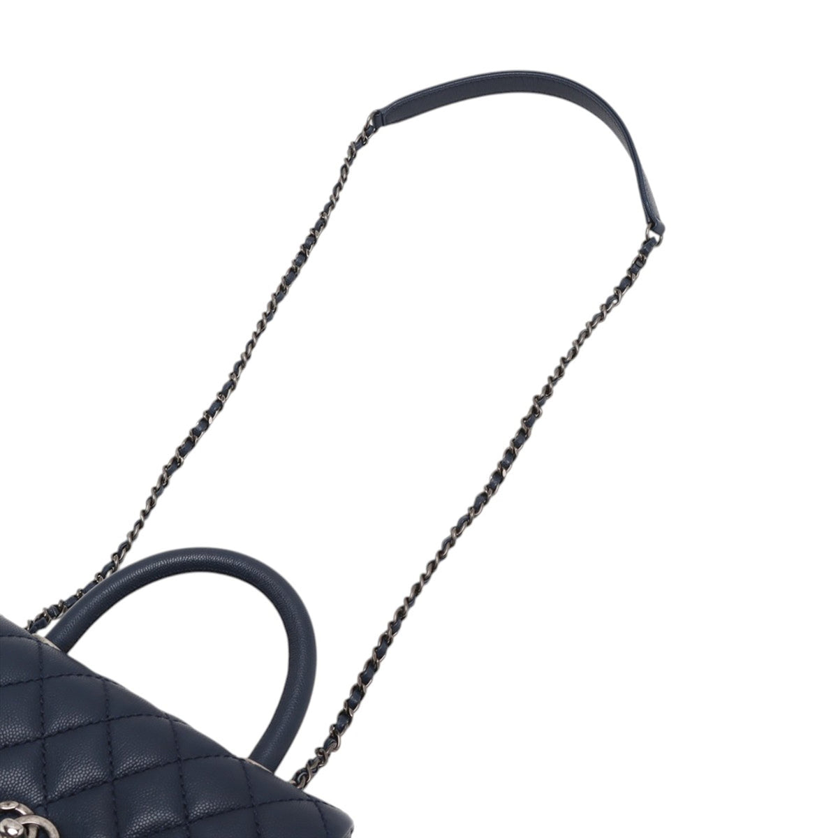 Chanel Mini Quilted Caviar Coco Top Handle Bag