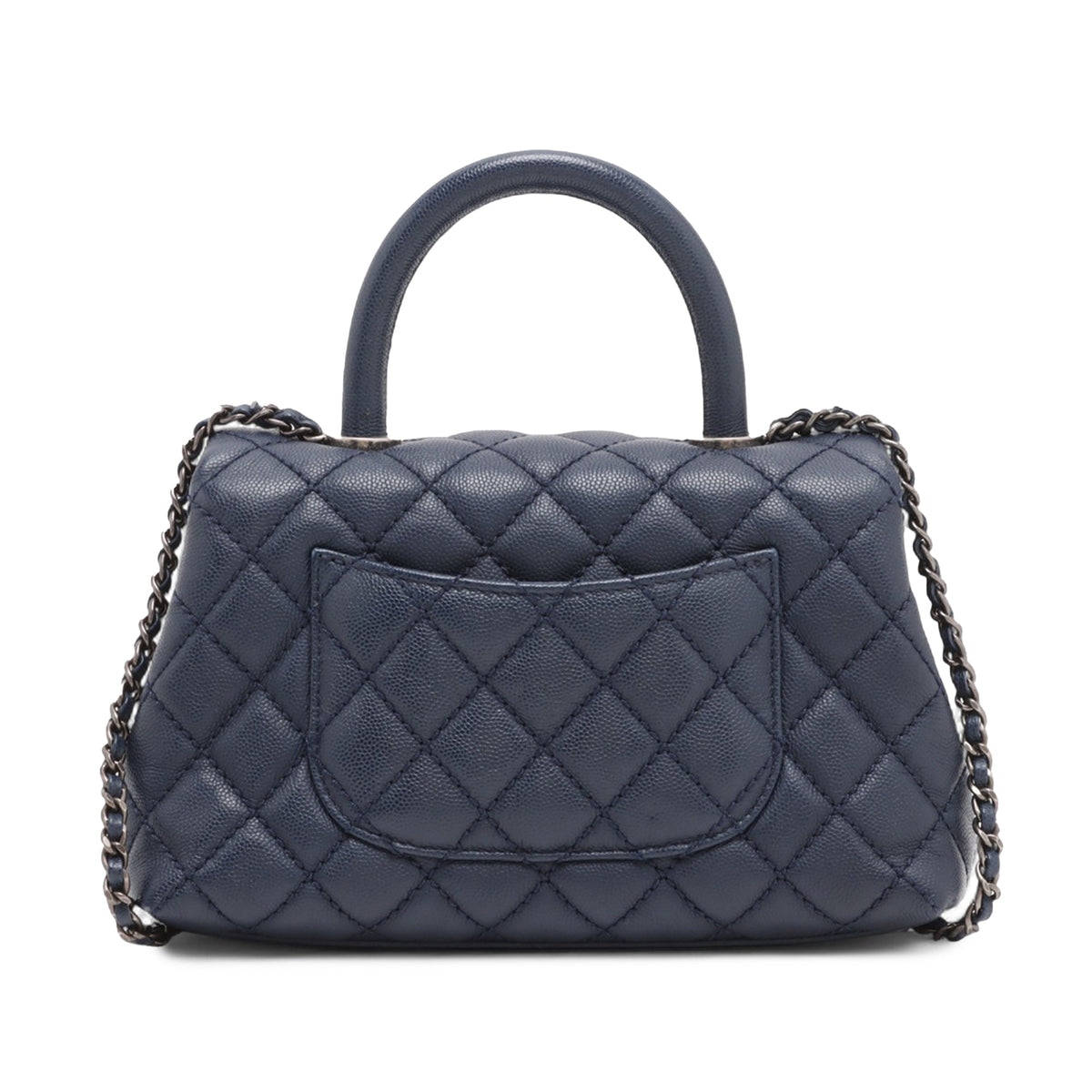 Chanel Mini Quilted Caviar Coco Top Handle Bag