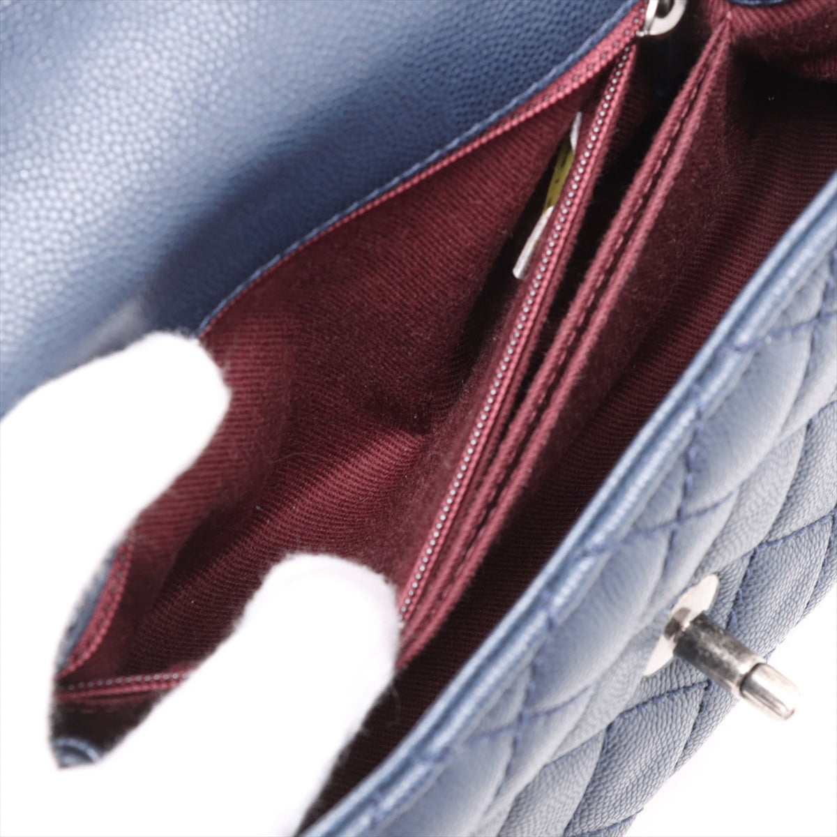 Chanel Mini Quilted Caviar Coco Top Handle Bag