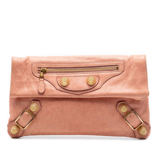 Balenciaga Lambskin Motocross Giant 21 Envelope Clutch