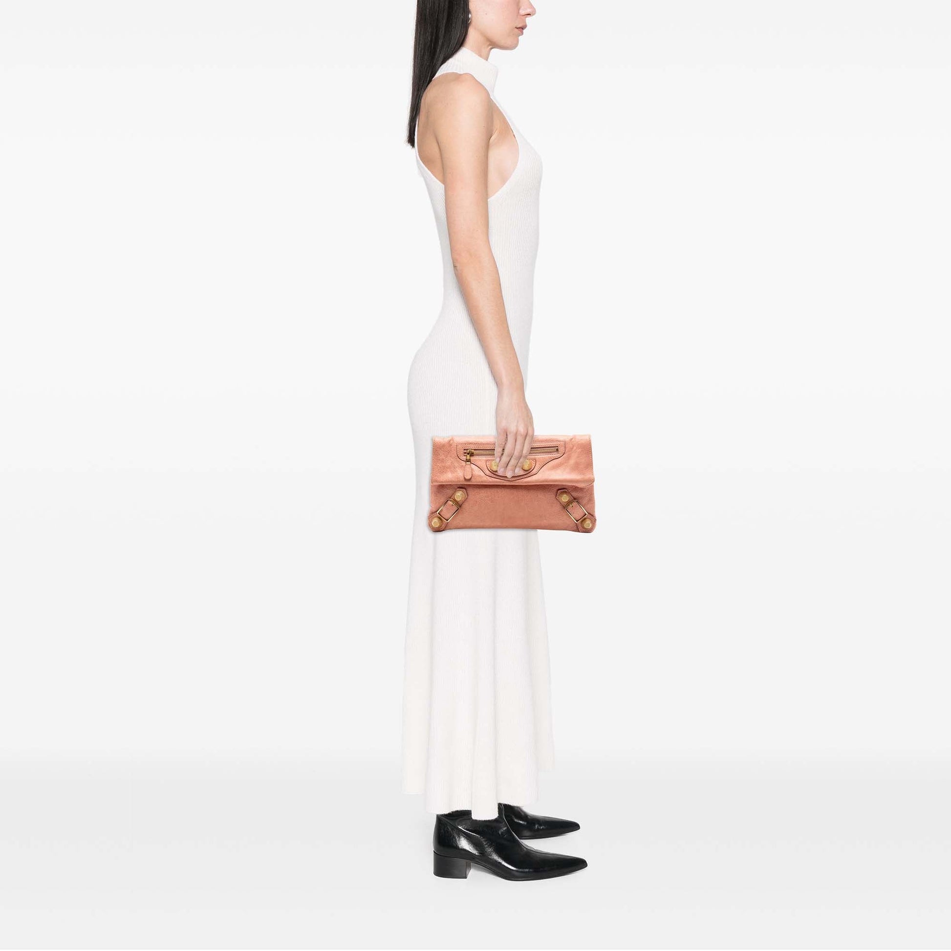 Balenciaga Lambskin Motocross Giant 21 Envelope Clutch