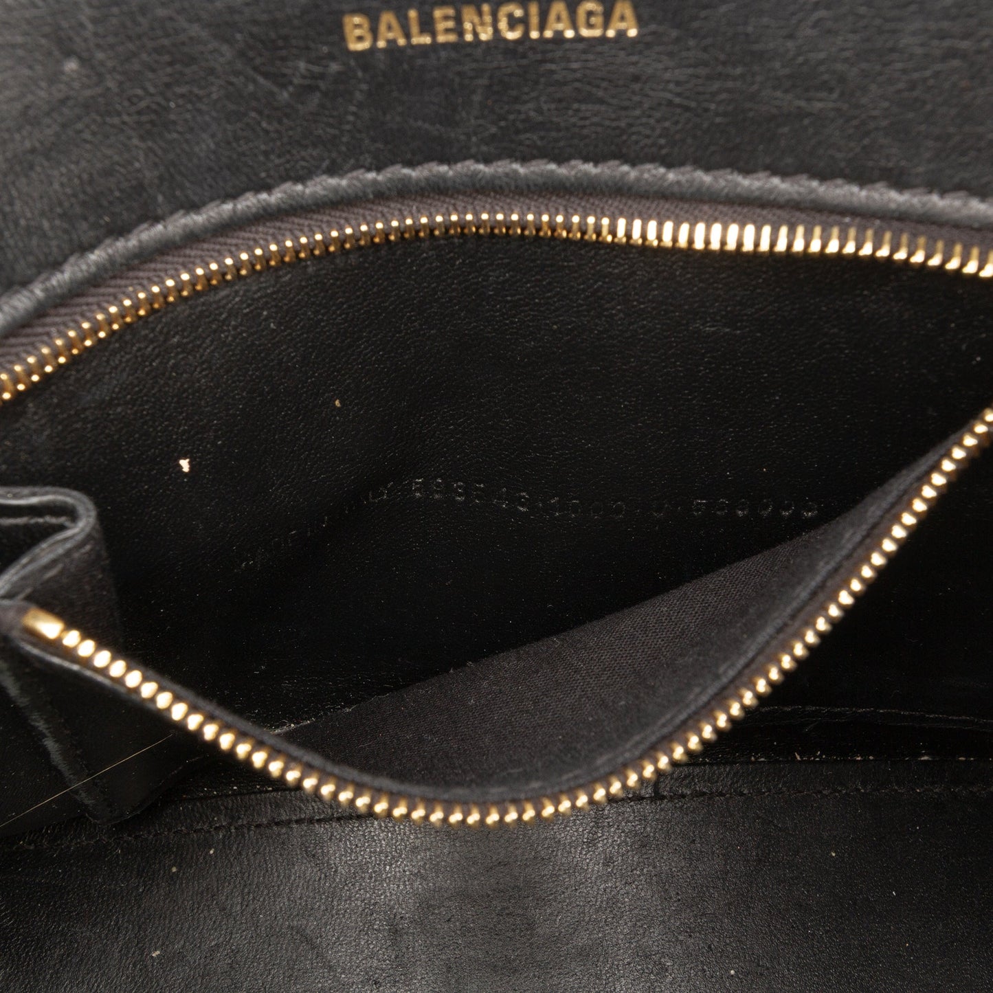 Balenciaga Small Shiny Box Calfskin Hourglass Top Handle Bag