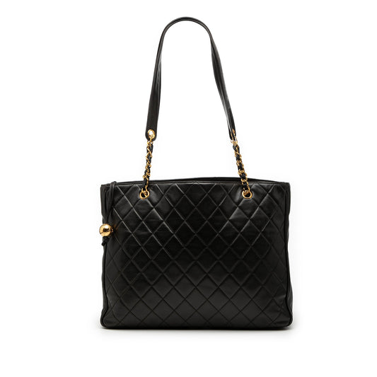 CC Quilted Lambskin Tote