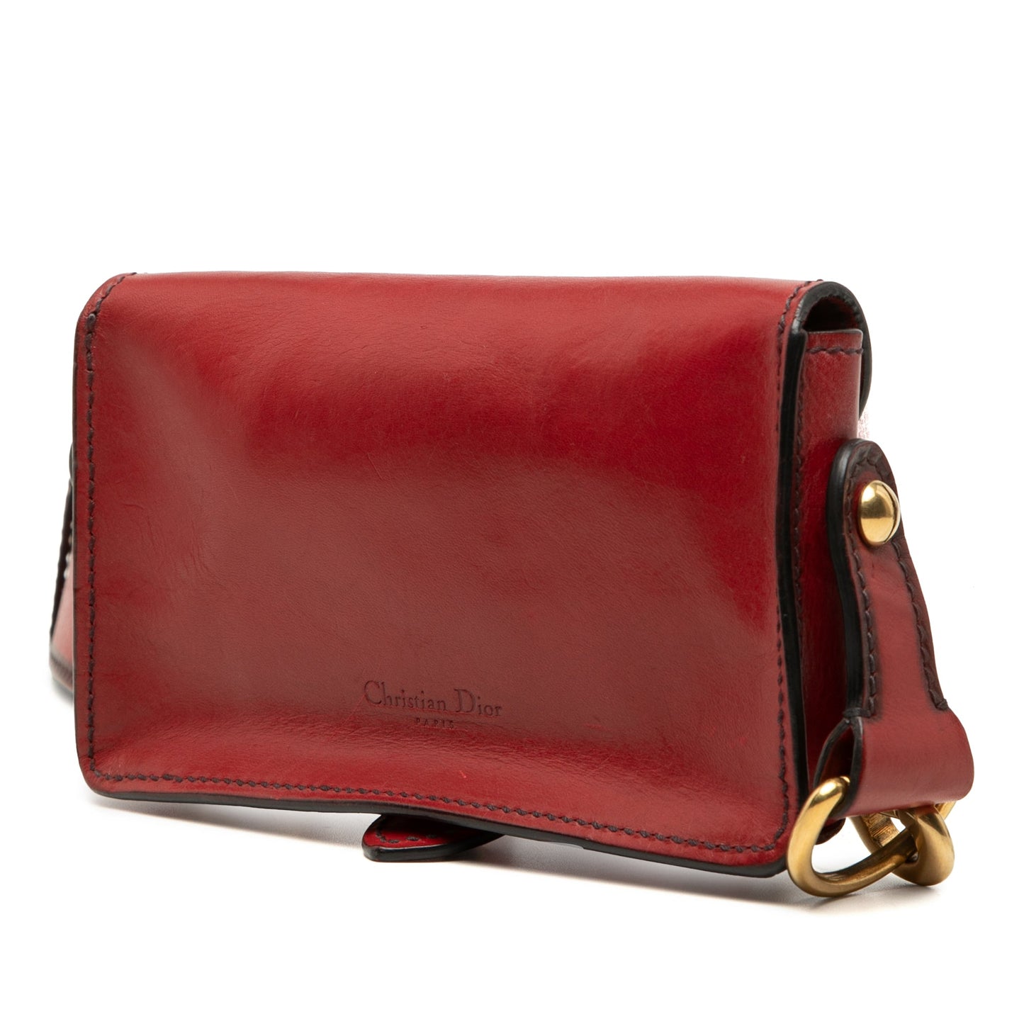 Dior Mini Leather D Bee Saddle Bag