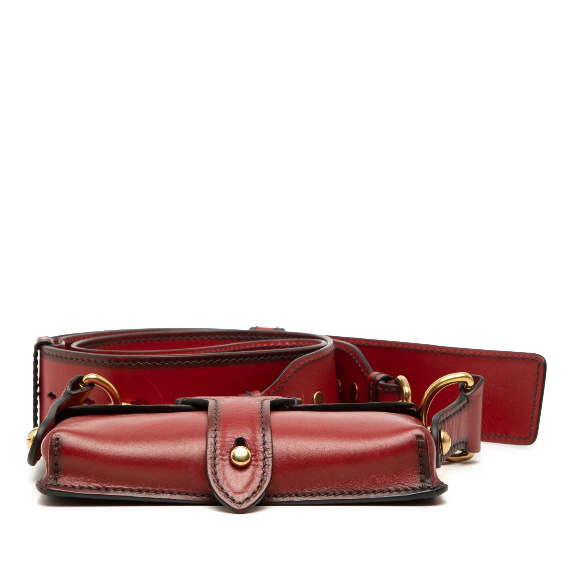 Dior Mini Leather D Bee Saddle Bag