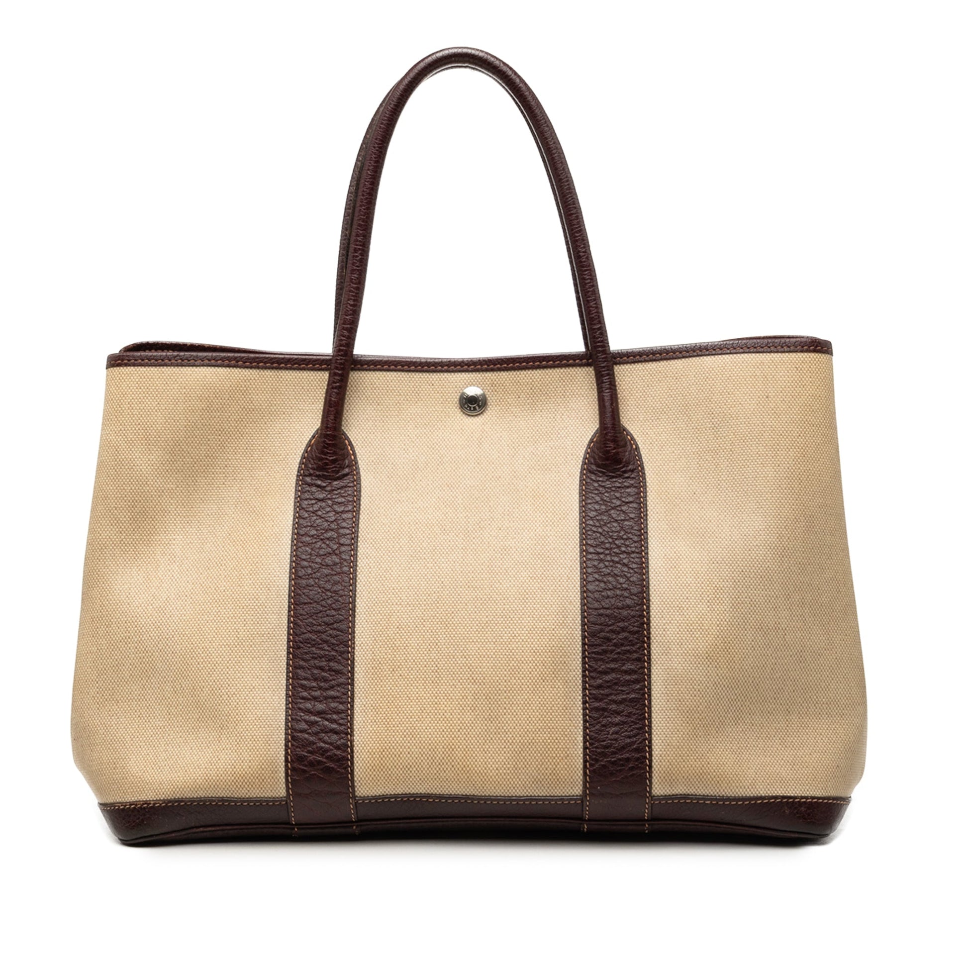 Hermès Toile and Buffle Skipper Garden Party 36