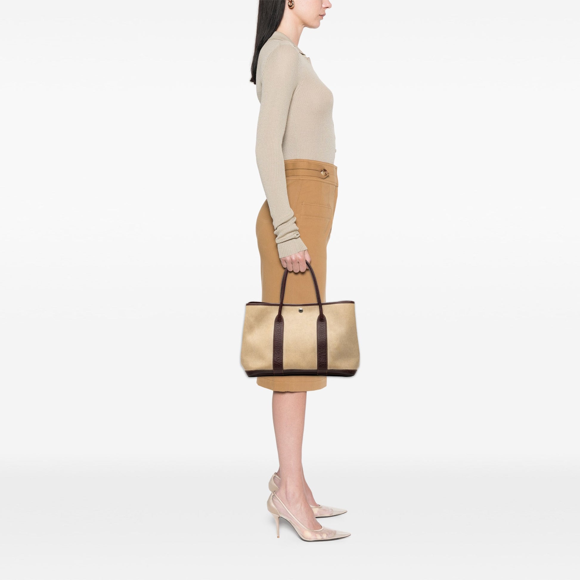 Hermès Toile and Buffle Skipper Garden Party 36