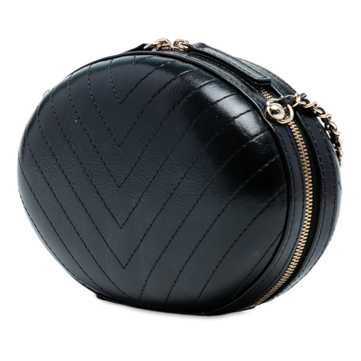 Chanel Chevron Stitched Calfskin La Pausa Evening Bag
