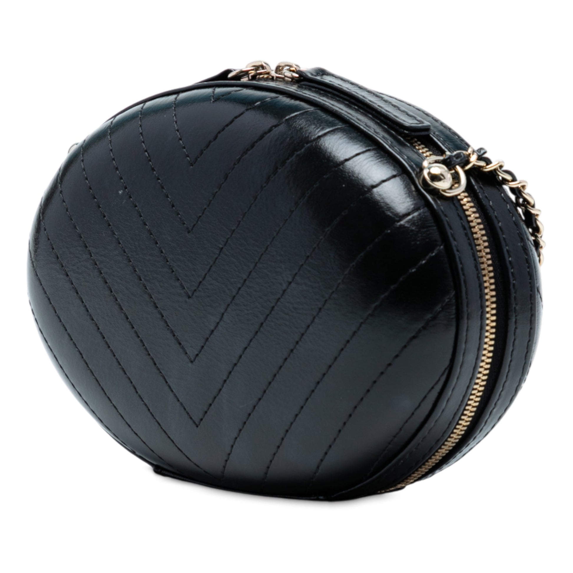Chanel Chevron Stitched Calfskin La Pausa Evening Bag