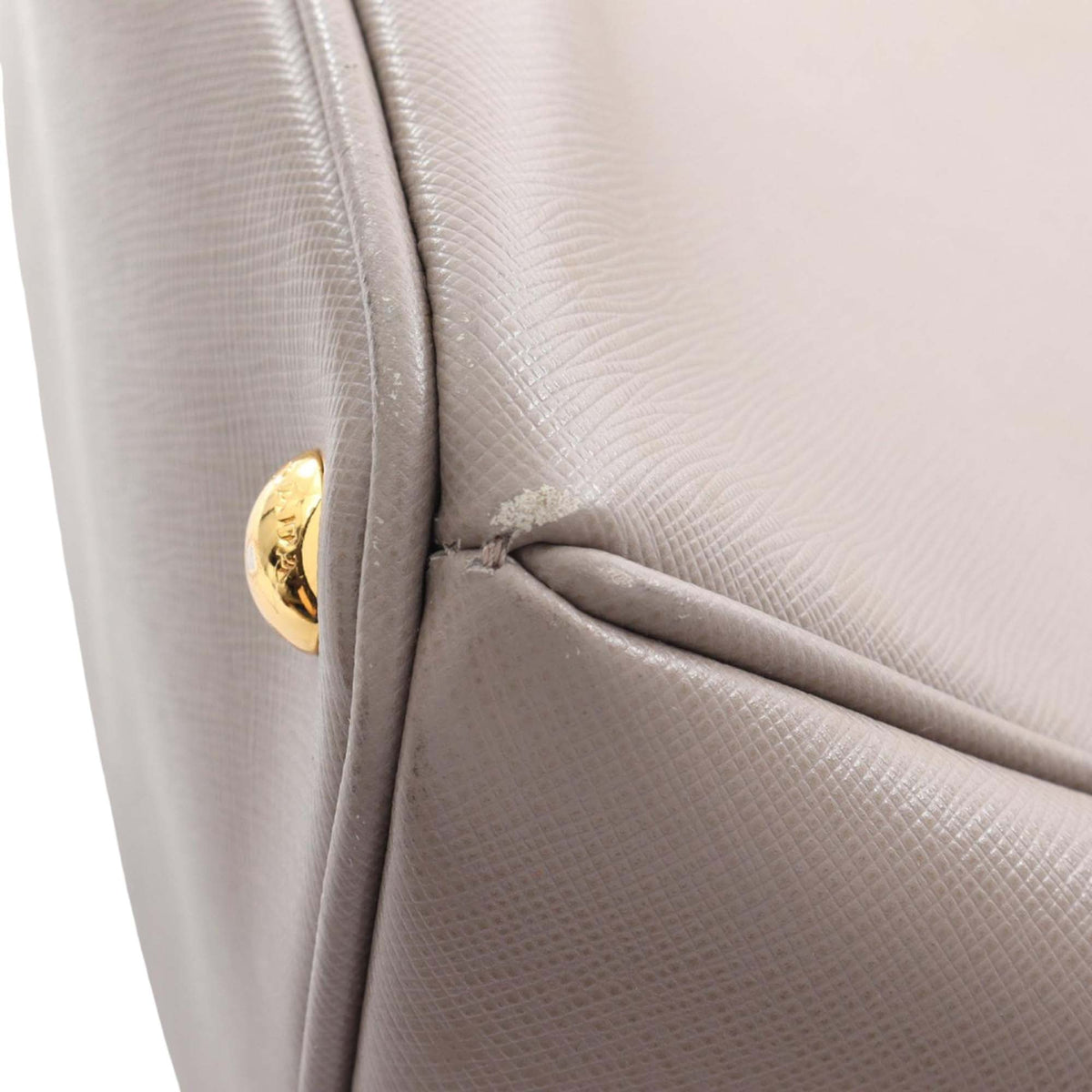 Prada Saffiano Galleria Satchel — Beige