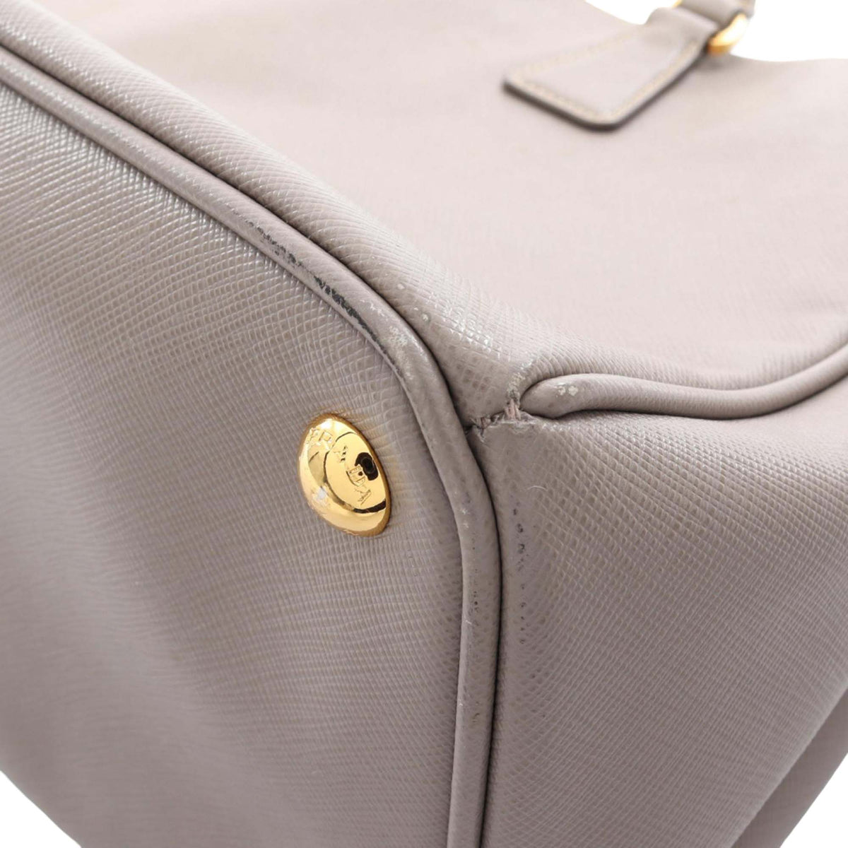 Prada Saffiano Galleria Satchel — Beige