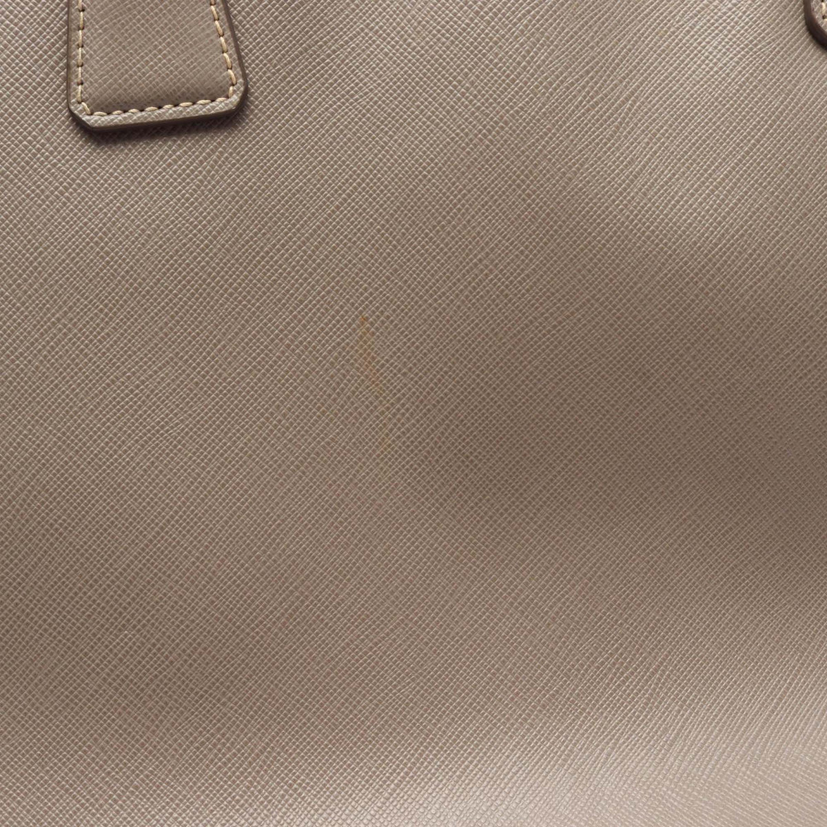 Prada Saffiano Galleria Satchel — Beige