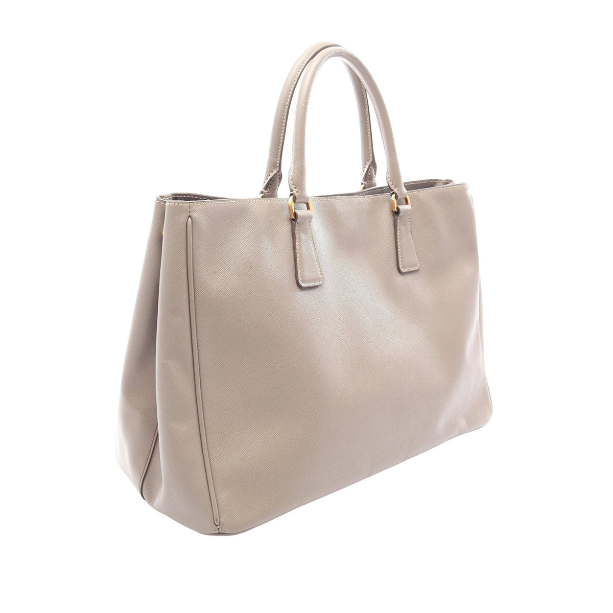 Prada Saffiano Galleria Satchel — Beige