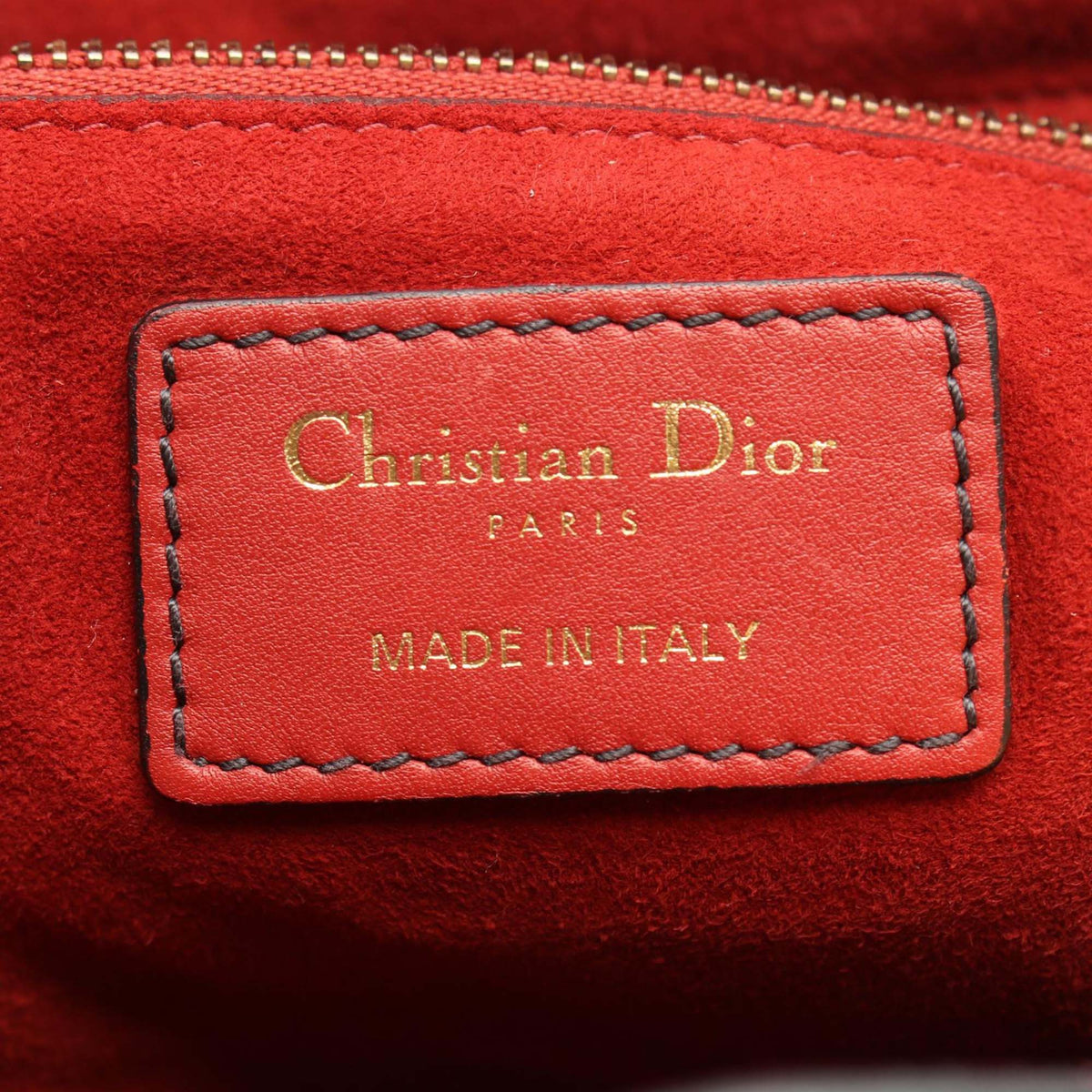 Dior Medium Lambskin Cannage Studded Supple Lady Dior