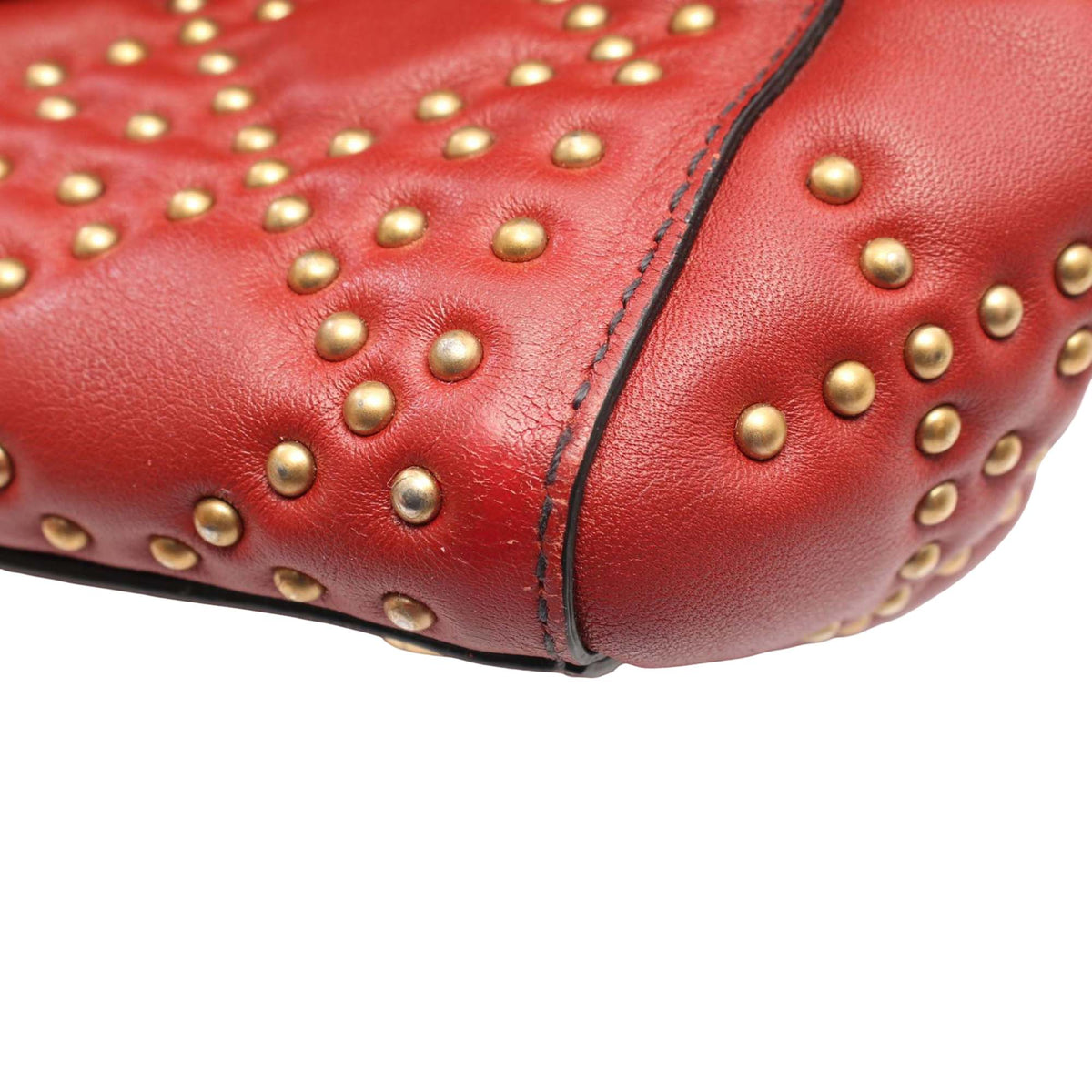 Dior Medium Lambskin Cannage Studded Supple Lady Dior