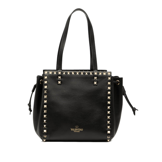 Valentino Leather Rockstud Drawstring Tote