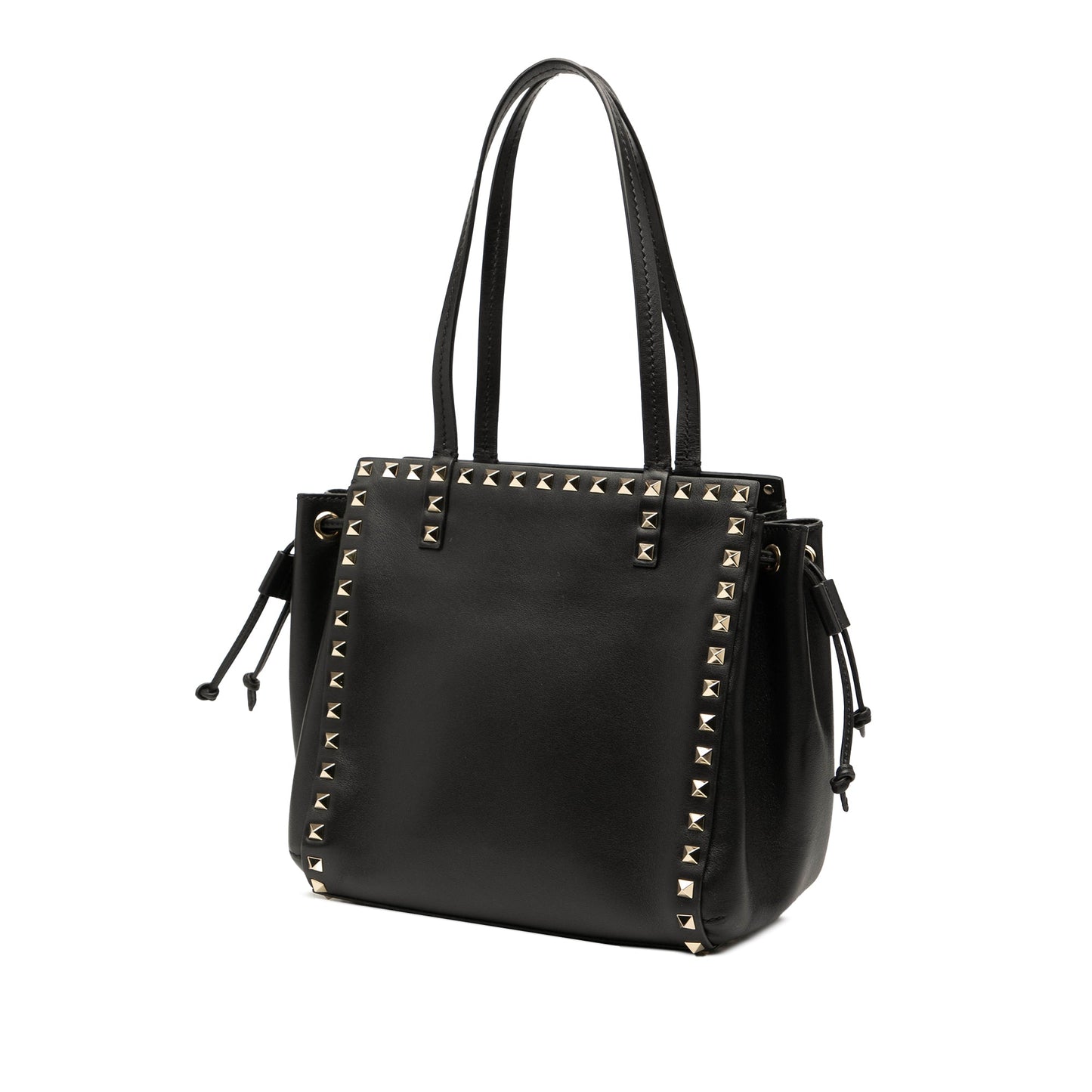 Valentino Leather Rockstud Drawstring Tote