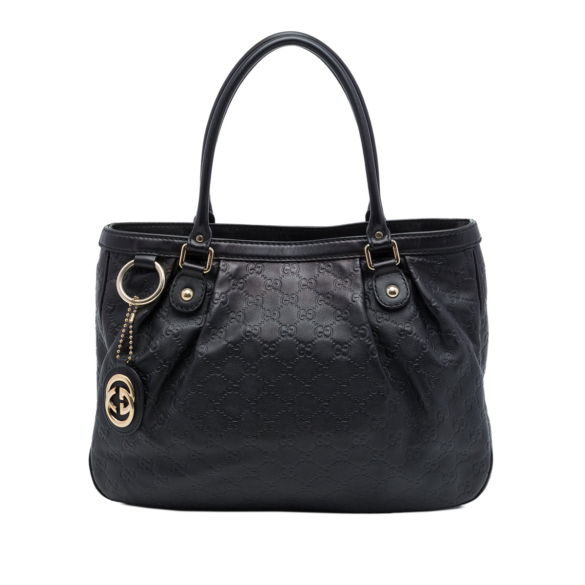Gucci Guccissima Sukey Tote — Black