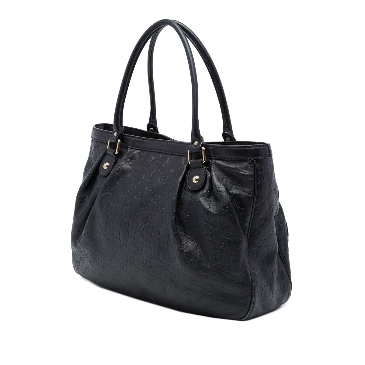 Gucci Guccissima Sukey Tote — Black