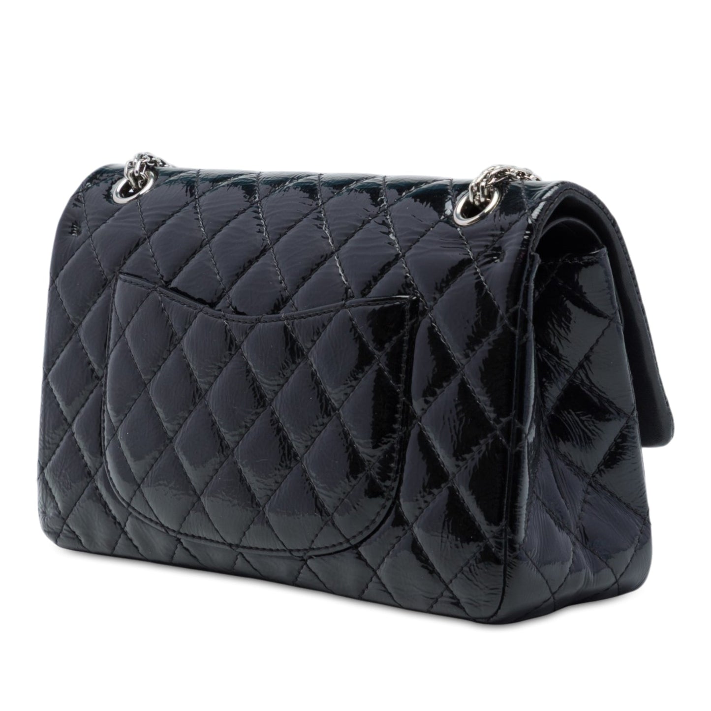 Chanel Quilted Crinkled Patent Reissue 2.55 Double Flap 226