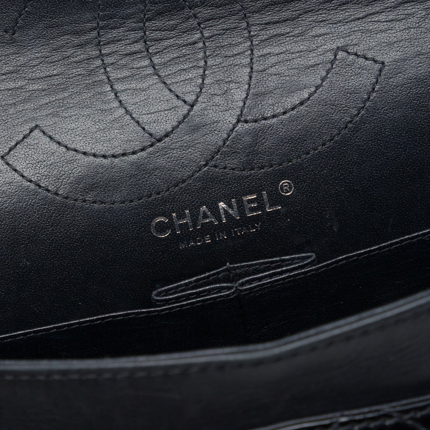 Chanel Quilted Crinkled Patent Reissue 2.55 Double Flap 226