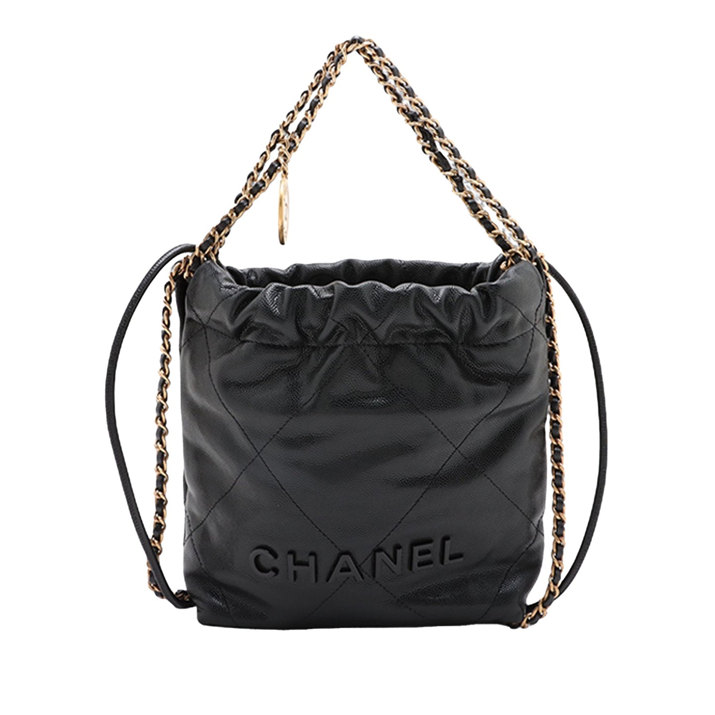 Chanel Mini Shiny Caviar 22 Handbag