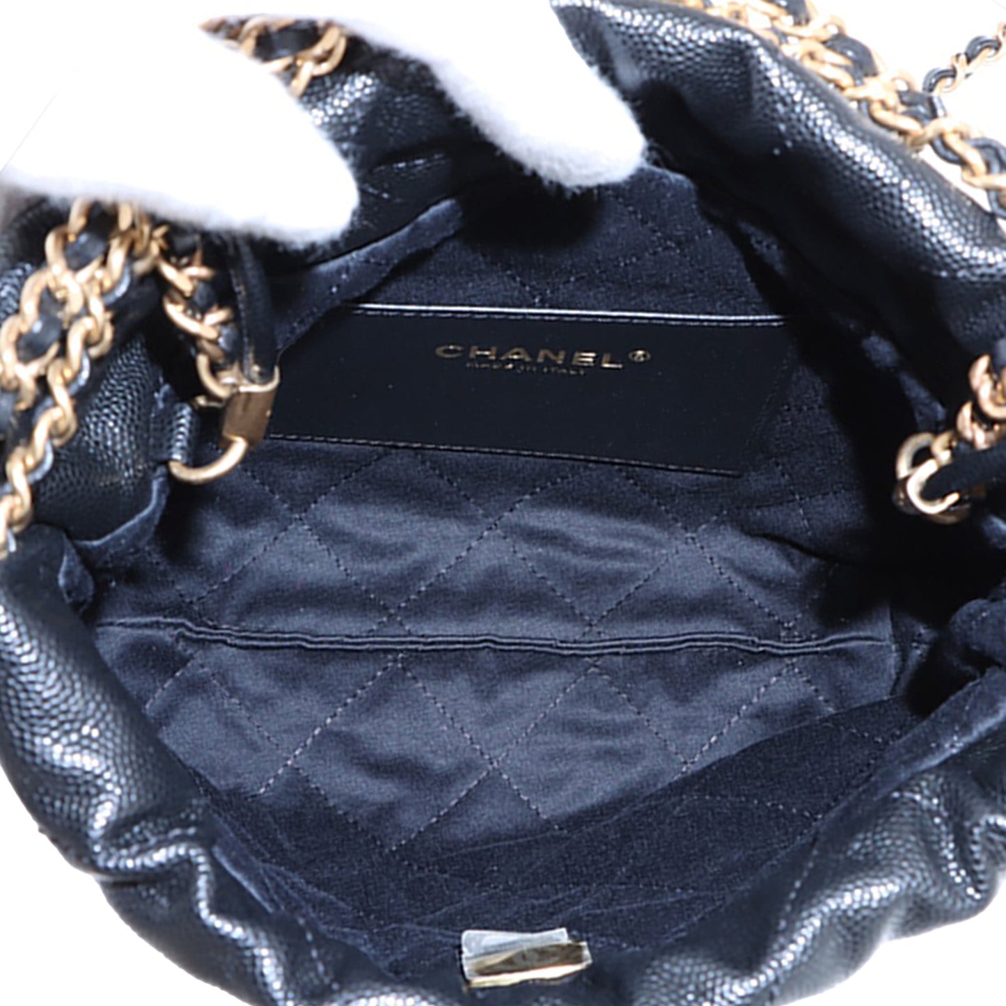 Chanel Mini Shiny Caviar 22 Handbag