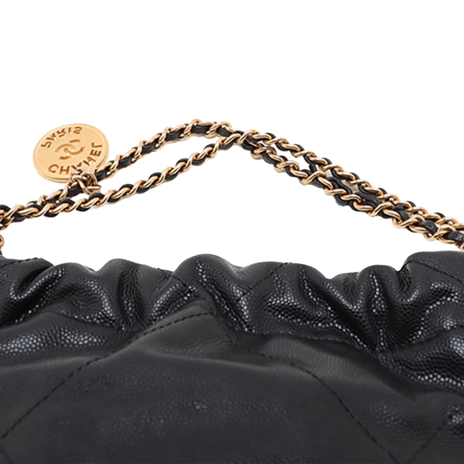 Chanel Mini Shiny Caviar 22 Handbag