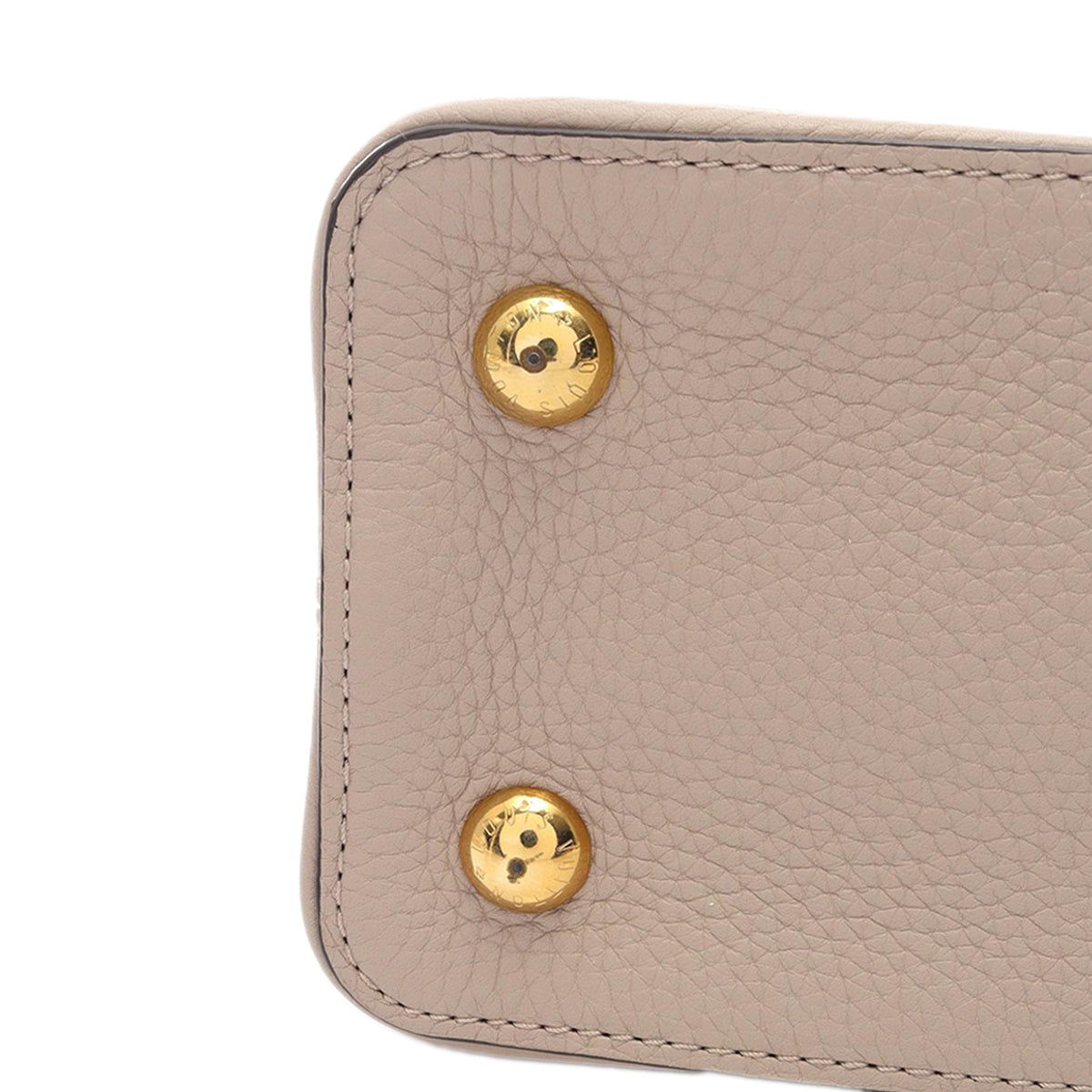 Louis Vuitton Taurillon Capucines PM — Beige