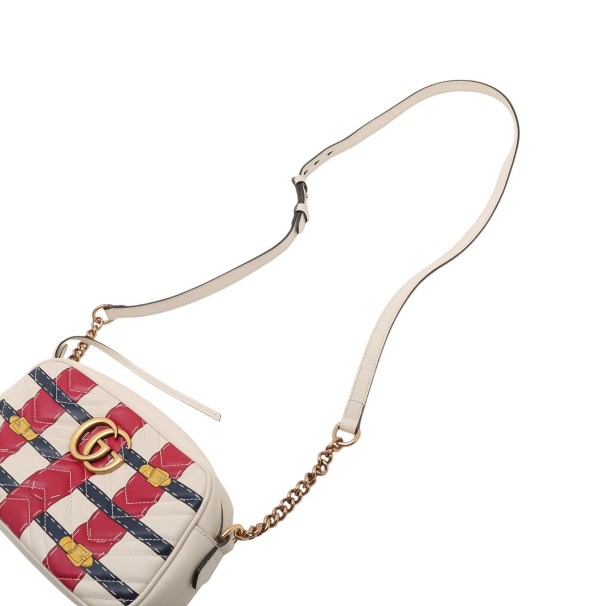 Gucci Small GG Marmont Matelasse Leather Trompe L Oeil Crossbody