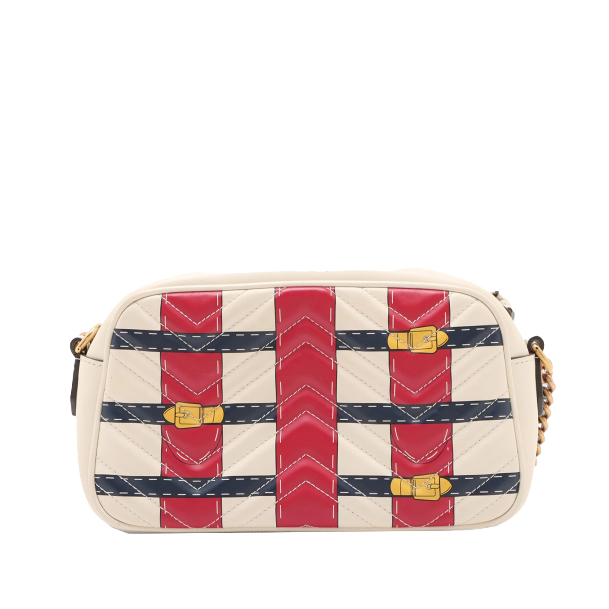 Gucci Small GG Marmont Matelasse Leather Trompe L Oeil Crossbody