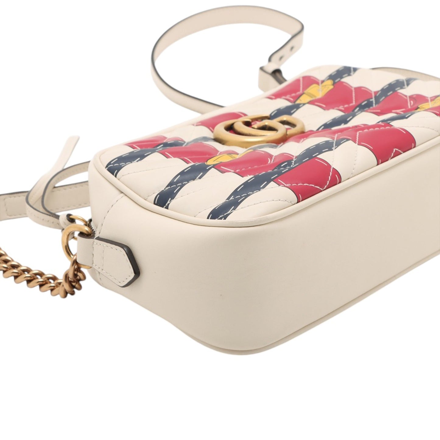 Gucci Small GG Marmont Matelasse Leather Trompe L Oeil Crossbody