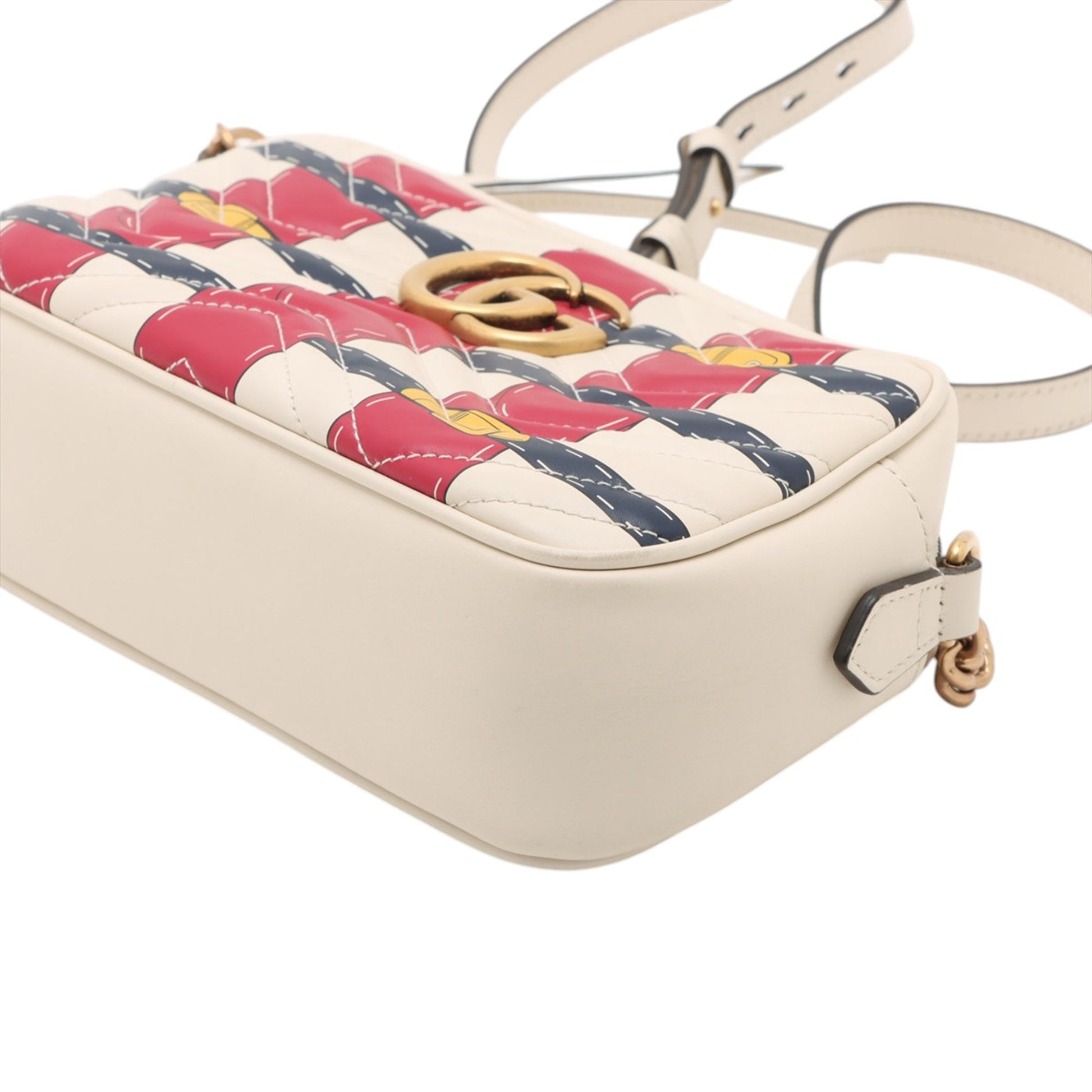 Gucci Small GG Marmont Matelasse Leather Trompe L Oeil Crossbody