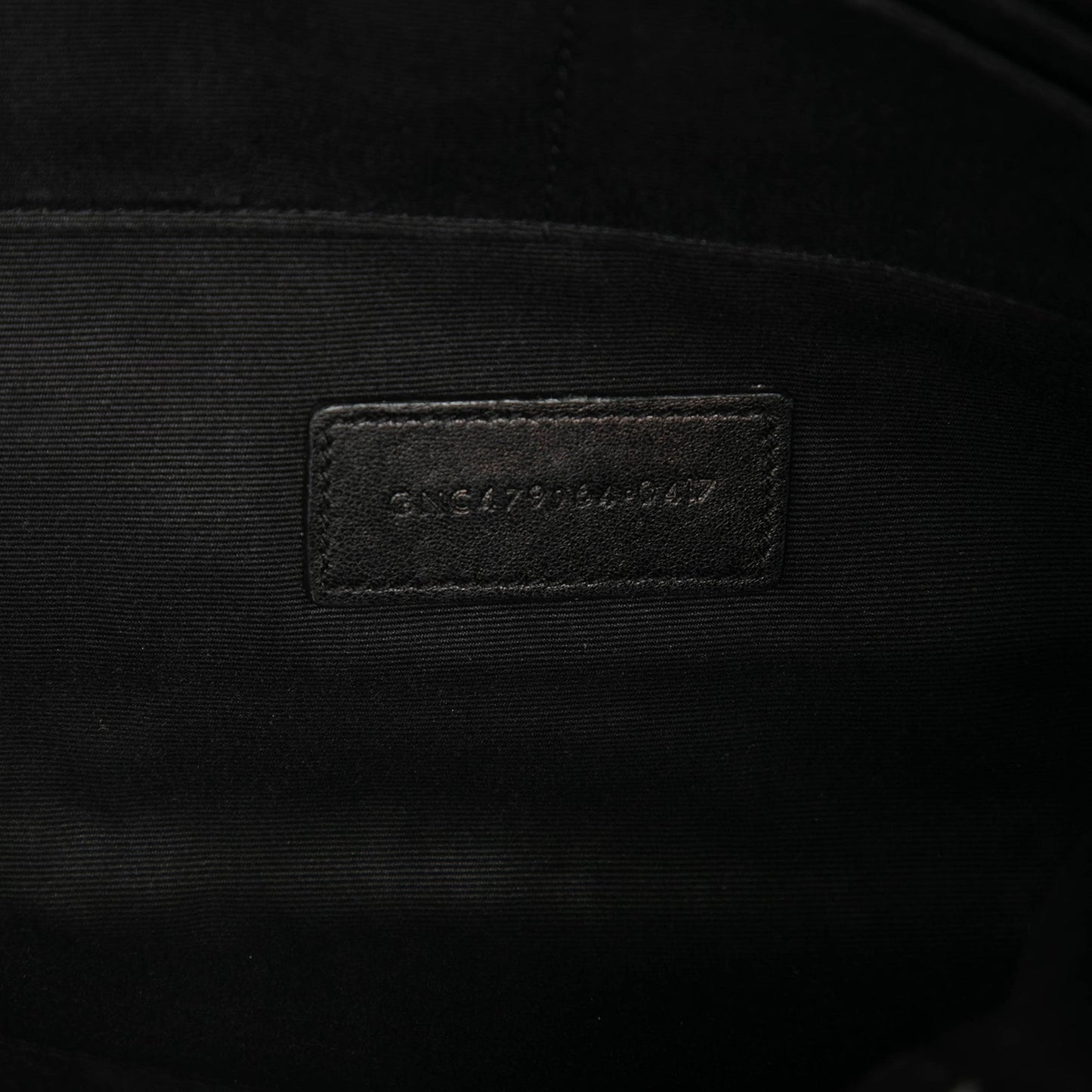 Saint Laurent Croc Embossed Leather Clutch