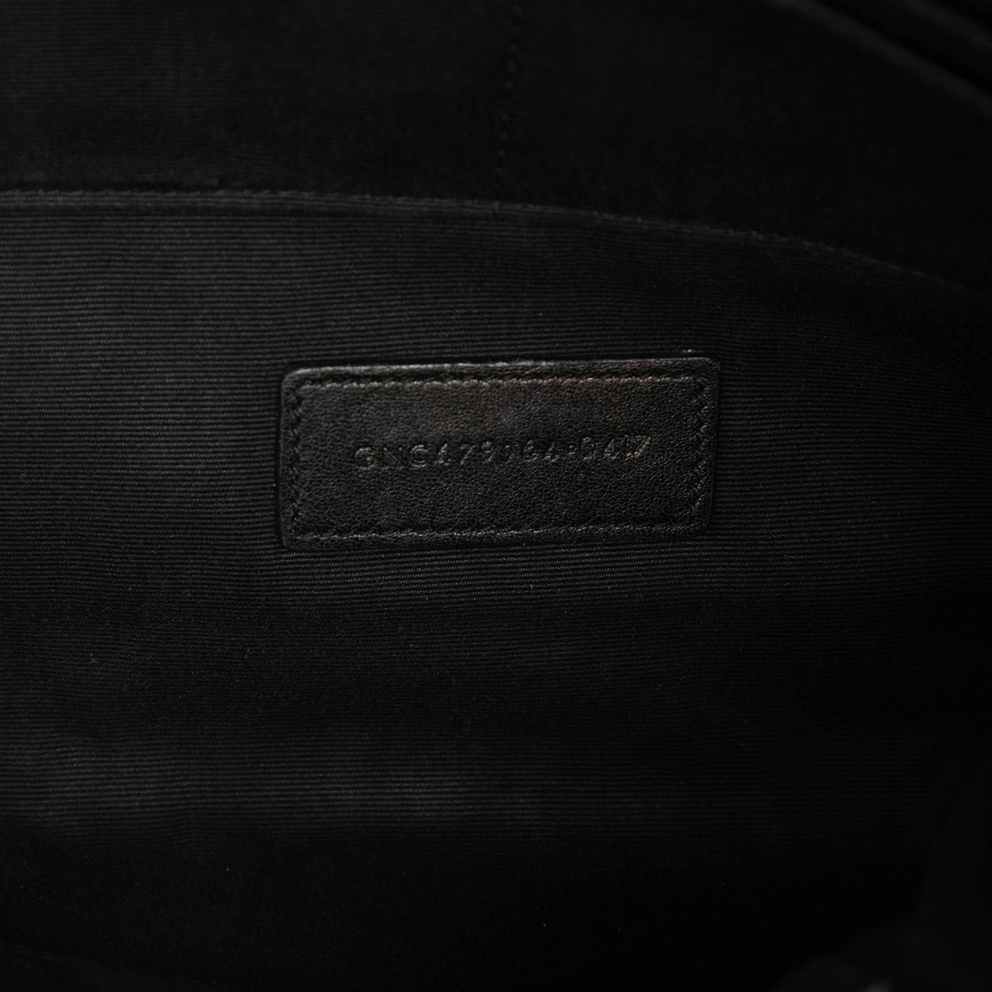 Saint Laurent Croc Embossed Leather Clutch