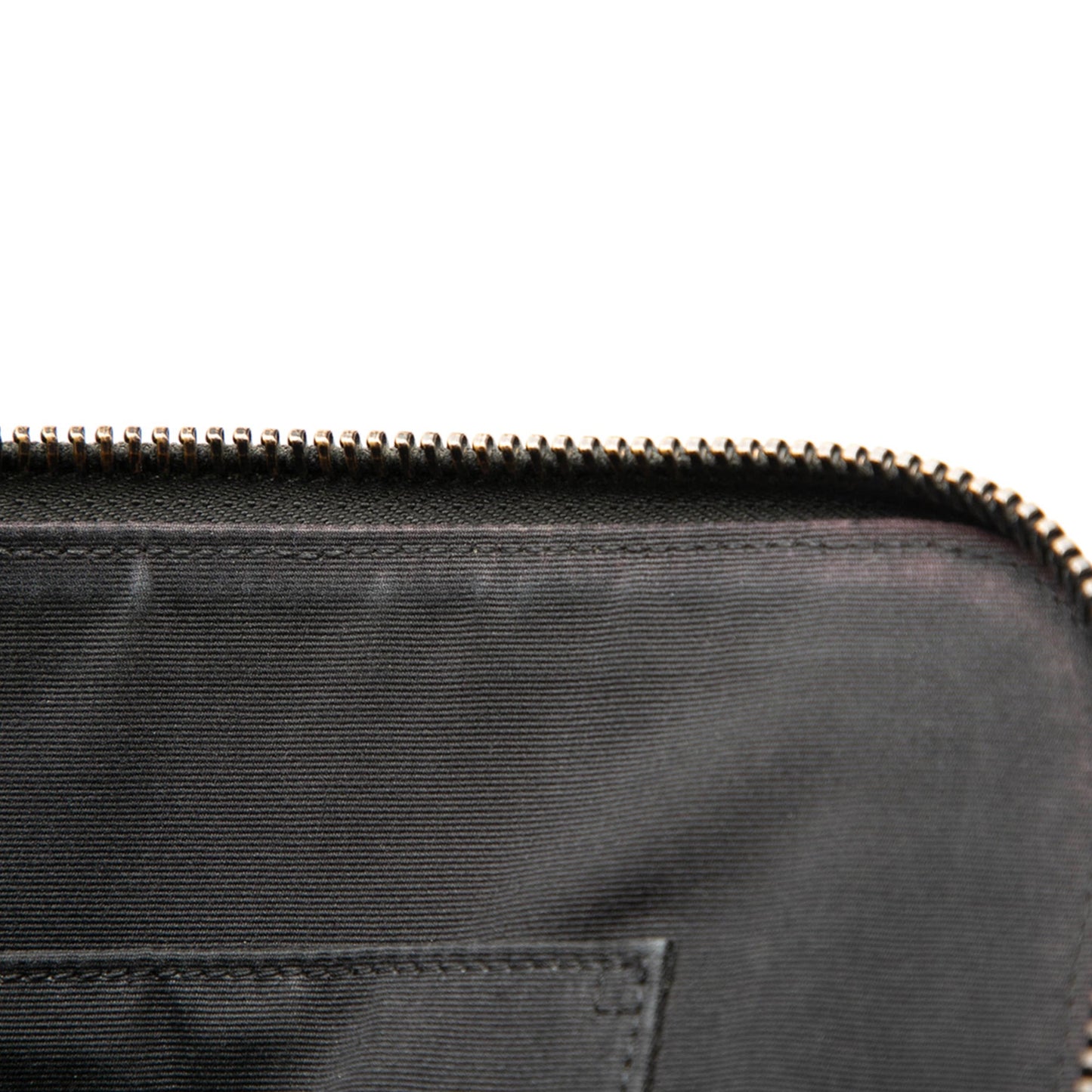 Saint Laurent Croc Embossed Leather Clutch