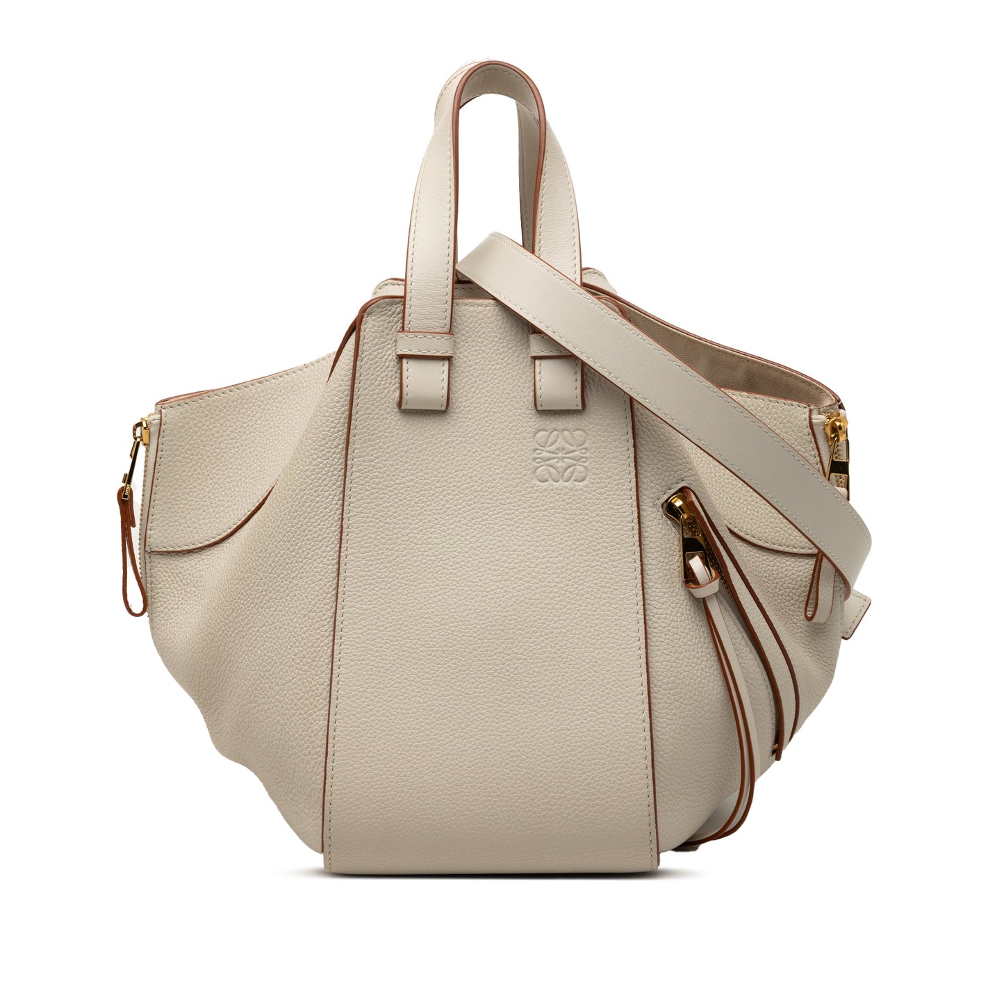 Medium Grained Calfskin Hammock Satchel