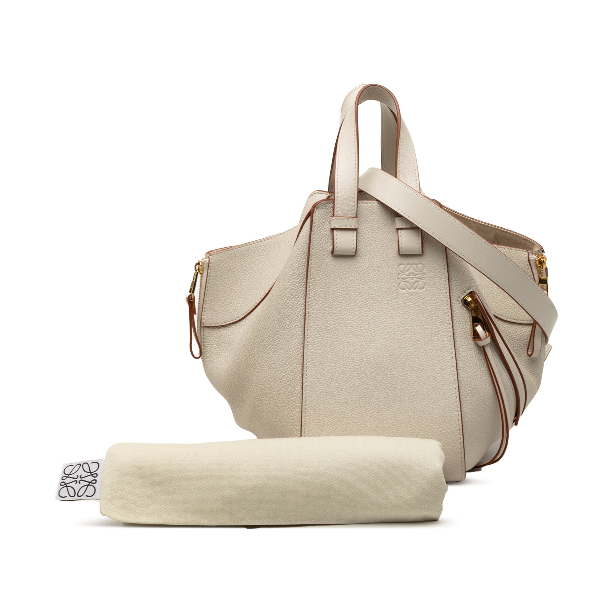 Medium Grained Calfskin Hammock Satchel