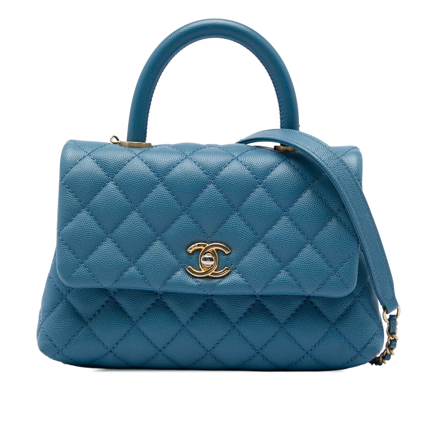 Chanel Mini Caviar Coco Top Handle Bag