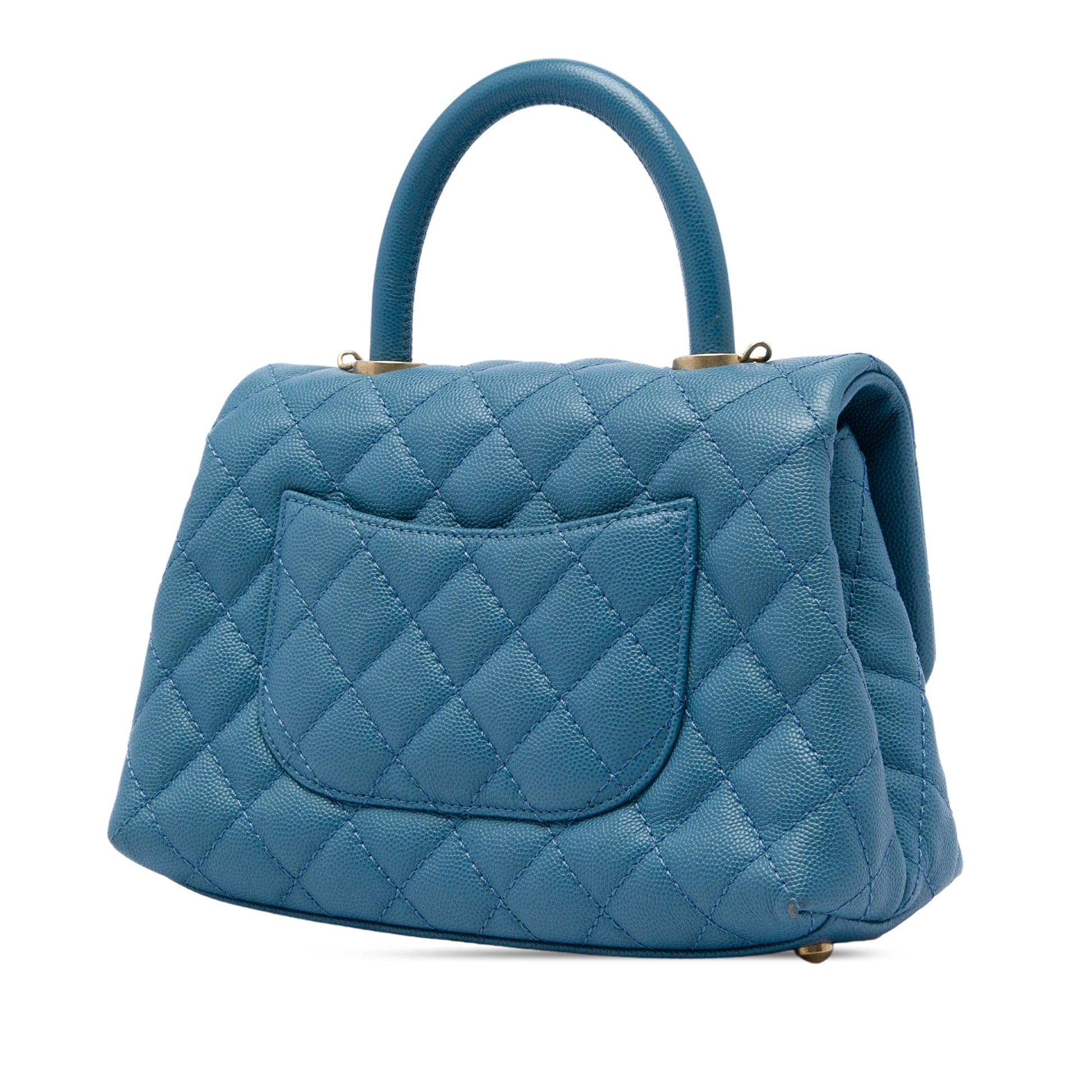 Chanel Mini Caviar Coco Top Handle Bag