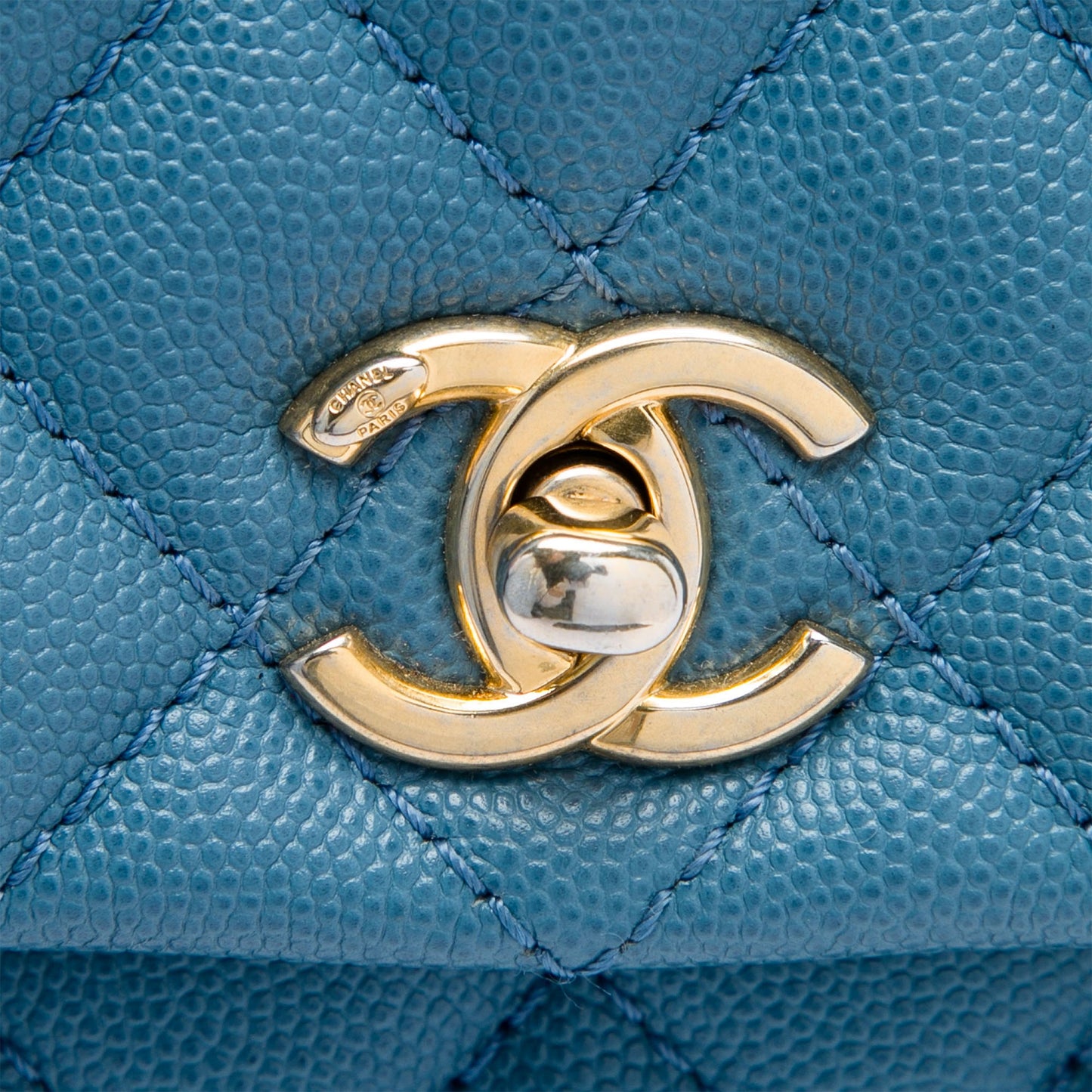 Chanel Mini Caviar Coco Top Handle Bag