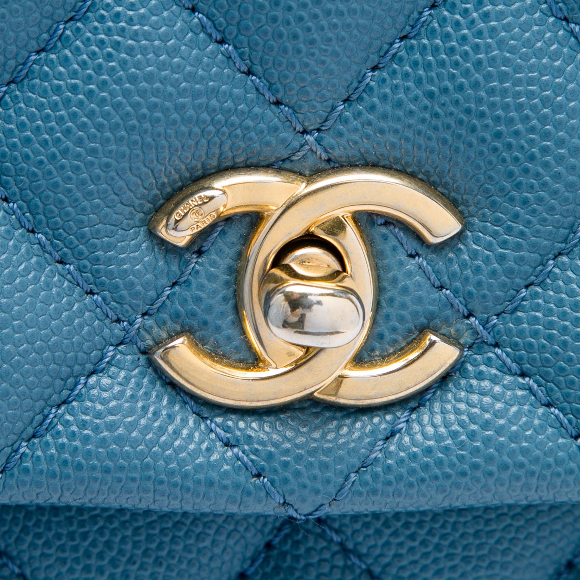 Chanel Mini Caviar Coco Top Handle Bag