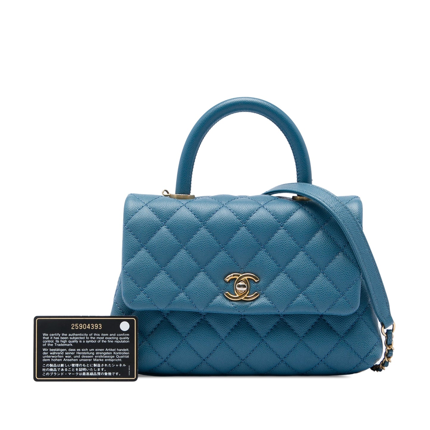 Chanel Mini Caviar Coco Top Handle Bag