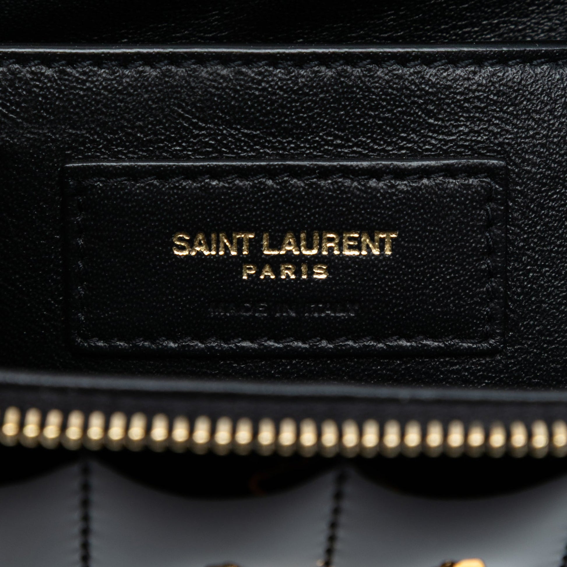Saint Laurent Patent Vicky Vanity Bag