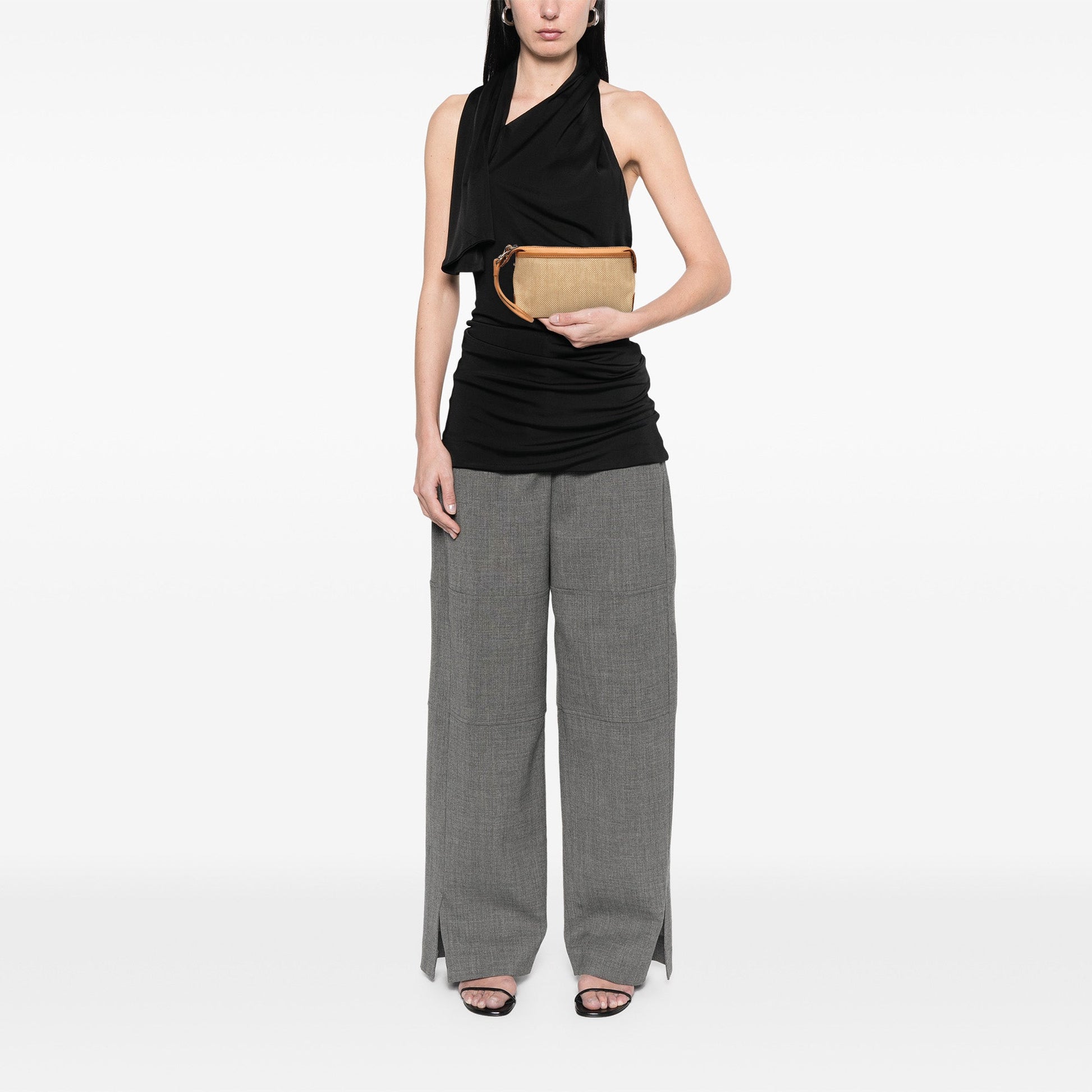 Burberry Canvas Wristlet Clutch
