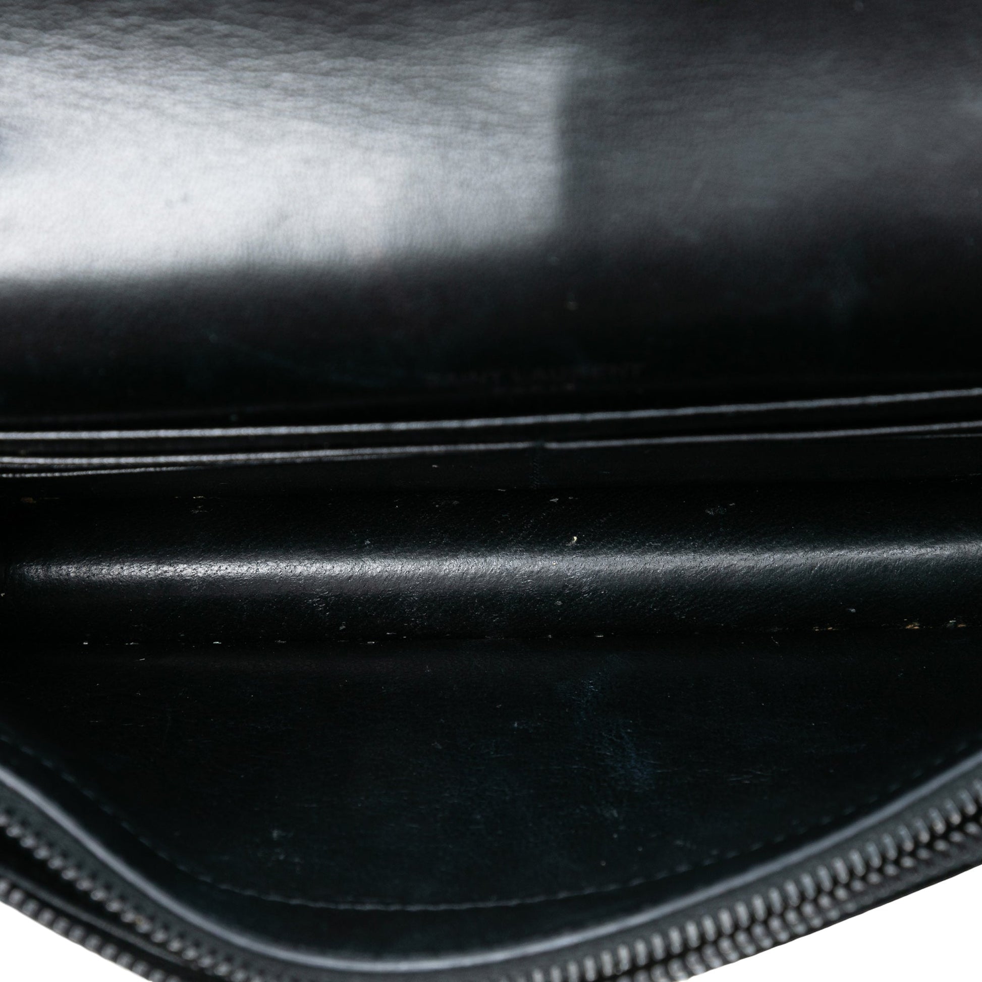 Velvet Crystal Monogram Kate Tassel Wallet on Chain